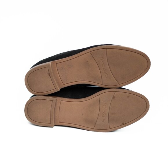 Franco Sarto Hum Loafers Women’s 7M Black Suede Slip-On Casual Shoes - Picture 9 of 12
